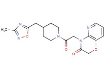 4-(2-{4-[(3-methyl-1,2,4-oxadiazol-5-yl)methyl]piperidin-1-yl}-2-oxoethyl)-2H-pyrido[3,2-b][1,4]oxazin-3(4H)-one