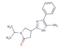1-isopropyl-4-(5-methyl-4-phenyl-1H-imidazol-2-yl)-2-pyrrolidinone trifluoroacetate