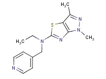 N-ethyl-1,3-dimethyl-N-(pyridin-4-ylmethyl)-1H-pyrazolo[3,4-d][1,3]thiazol-5-amine
