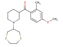 [1-(1,4-dithiepan-6-yl)-3-piperidinyl](4-methoxy-2-methylphenyl)methanone