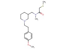 N-({1-[2-(4-methoxyphenyl)ethyl]-3-piperidinyl}methyl)-N-methyl-2-(methylthio)acetamide