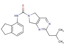 N-(2,3-dihydro-1H-inden-4-yl)-2-isobutyl-5,7-dihydro-6H-pyrrolo[3,4-d]pyrimidine-6-carboxamide
