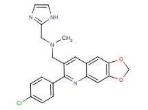 1-[6-(4-chlorophenyl)[1,3]dioxolo[4,5-g]quinolin-7-yl]-N-(1H-imidazol-2-ylmethyl)-N-methylmethanamine