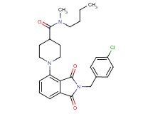 N-butyl-1-[2-(4-chlorobenzyl)-1,3-dioxo-2,3-dihydro-1H-isoindol-4-yl]-N-methyl-4-piperidinecarboxamide