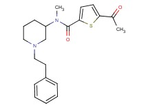 5-acetyl-N-methyl-N-[1-(2-phenylethyl)-3-piperidinyl]-2-thiophenecarboxamide