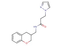 N-(3,4-dihydro-2H-chromen-3-ylmethyl)-3-(1H-pyrazol-1-yl)propanamide