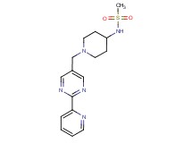 N-{1-[(2-pyridin-2-ylpyrimidin-5-yl)methyl]piperidin-4-yl}methanesulfonamide