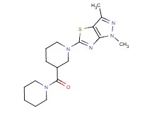 1,3-dimethyl-5-[3-(piperidin-1-ylcarbonyl)piperidin-1-yl]-1H-pyrazolo[3,4-d][1,3]thiazole