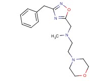 N-[(3-benzyl-1,2,4-oxadiazol-5-yl)methyl]-N-methyl-2-(4-morpholinyl)ethanamine
