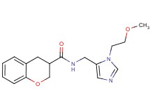 N-{[1-(2-methoxyethyl)-1H-imidazol-5-yl]methyl}chromane-3-carboxamide