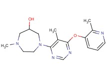 1-methyl-4-{5-methyl-6-[(2-methylpyridin-3-yl)oxy]pyrimidin-4-yl}-1,4-diazepan-6-ol