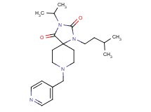 3-isopropyl-1-(3-methylbutyl)-8-(4-pyridinylmethyl)-1,3,8-triazaspiro[4.5]decane-2,4-dione