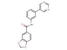 N-(3-pyrimidin-5-ylphenyl)-1,3-benzodioxole-5-carboxamide