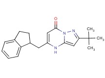 2-tert-butyl-5-(2,3-dihydro-1H-inden-1-ylmethyl)pyrazolo[1,5-a]pyrimidin-7(4H)-one