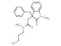 2-(3-benzyl-1-methyl-2-oxo-2,3-dihydro-1H-indol-3-yl)-N-(3-hydroxypropyl)-N-methylacetamide