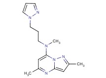 N,2,5-trimethyl-N-[3-(1H-pyrazol-1-yl)propyl]pyrazolo[1,5-a]pyrimidin-7-amine