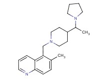 6-methyl-5-({4-[1-(1-pyrrolidinyl)ethyl]-1-piperidinyl}methyl)quinoline