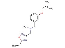 1-(5-ethyl-1,2,4-oxadiazol-3-yl)-N-methyl-N-{3-[(2-methylprop-2-en-1-yl)oxy]benzyl}methanamine