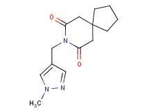 8-[(1-methyl-1H-pyrazol-4-yl)methyl]-8-azaspiro[4.5]decane-7,9-dione