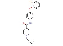 1-(cyclopropylmethyl)-N-[4-(2-fluorophenoxy)phenyl]-4-piperidinecarboxamide