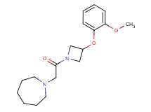 1-{2-[3-(2-methoxyphenoxy)-1-azetidinyl]-2-oxoethyl}azepane