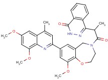 4-{2-[7-(6,8-dimethoxy-4-methyl-2-quinolinyl)-9-methoxy-2,3-dihydro-1,4-benzoxazepin-4(5H)-yl]-1-methyl-2-oxoethyl}-1(2H)-phthalazinone