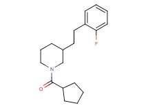1-(cyclopentylcarbonyl)-3-[2-(2-fluorophenyl)ethyl]piperidine