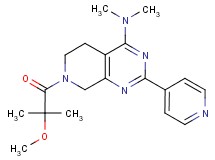 7-(2-methoxy-2-methylpropanoyl)-N,N-dimethyl-2-pyridin-4-yl-5,6,7,8-tetrahydropyrido[3,4-d]pyrimidin-4-amine