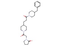 1-(2-{4-[3-(4-benzyl-1-piperidinyl)-3-oxopropyl]-1-piperidinyl}-2-oxoethyl)-2-pyrrolidinone