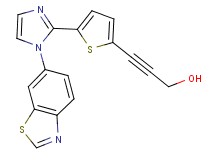 3-{5-[1-(1,3-benzothiazol-6-yl)-1H-imidazol-2-yl]-2-thienyl}prop-2-yn-1-ol