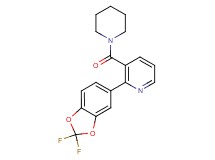 2-(2,2-difluoro-1,3-benzodioxol-5-yl)-3-(piperidin-1-ylcarbonyl)pyridine