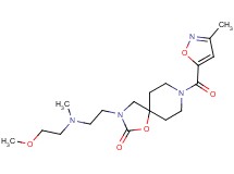 3-{2-[(2-methoxyethyl)(methyl)amino]ethyl}-8-[(3-methylisoxazol-5-yl)carbonyl]-1-oxa-3,8-diazaspiro[4.5]decan-2-one