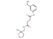 N-(3-ethylphenyl)-N'-[(2-methyltetrahydrofuran-2-yl)methyl]succinamide
