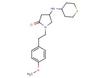 1-[2-(4-methoxyphenyl)ethyl]-4-(tetrahydro-2H-thiopyran-4-ylamino)-2-pyrrolidinone