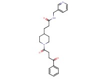 3-[1-(4-oxo-4-phenylbutanoyl)-4-piperidinyl]-N-(3-pyridinylmethyl)propanamide