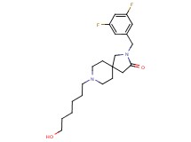 2-(3,5-difluorobenzyl)-8-(6-hydroxyhexyl)-2,8-diazaspiro[4.5]decan-3-one