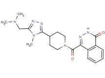 4-[(4-{5-[(dimethylamino)methyl]-4-methyl-4H-1,2,4-triazol-3-yl}piperidin-1-yl)carbonyl]phthalazin-1(2H)-one