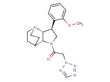 (2R*,3S*,6R*)-3-(2-methoxyphenyl)-5-(2H-tetrazol-2-ylacetyl)-1,5-diazatricyclo[5.2.2.0~2,6~]undecane