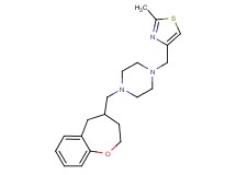 1-[(2-methyl-1,3-thiazol-4-yl)methyl]-4-(2,3,4,5-tetrahydro-1-benzoxepin-4-ylmethyl)piperazine