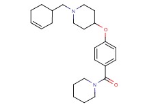 1-(3-cyclohexen-1-ylmethyl)-4-[4-(1-piperidinylcarbonyl)phenoxy]piperidine