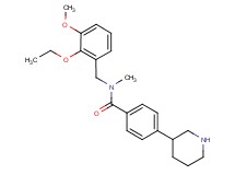 N-(2-ethoxy-3-methoxybenzyl)-N-methyl-4-piperidin-3-ylbenzamide
