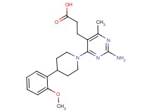 3-{2-amino-4-[4-(2-methoxyphenyl)piperidin-1-yl]-6-methylpyrimidin-5-yl}propanoic acid
