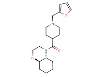 (4aR*,8aR*)-4-{[1-(2-furylmethyl)-4-piperidinyl]carbonyl}octahydro-2H-1,4-benzoxazine