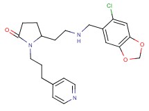 5-(2-{[(6-chloro-1,3-benzodioxol-5-yl)methyl]amino}ethyl)-1-[3-(4-pyridinyl)propyl]-2-pyrrolidinone
