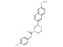 4-{2-[2-(6-methoxy-2-naphthyl)morpholin-4-yl]-2-oxoethyl}phenol