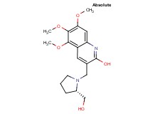 3-{[(2S)-2-(hydroxymethyl)-1-pyrrolidinyl]methyl}-5,6,7-trimethoxy-2-quinolinol