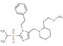 1-{[2-(isopropylsulfonyl)-1-(2-phenylethyl)-1H-imidazol-5-yl]methyl}-2-(2-methoxyethyl)piperidine