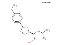 (2S)-2-[4-(5-ethylpyridin-2-yl)-1H-1,2,3-triazol-1-yl]-4-methylpentan-1-ol