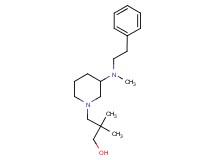 2,2-dimethyl-3-{3-[methyl(2-phenylethyl)amino]-1-piperidinyl}-1-propanol