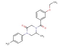 4-(3-ethoxybenzoyl)-5-methyl-1-(4-methylphenyl)-2-piperazinone